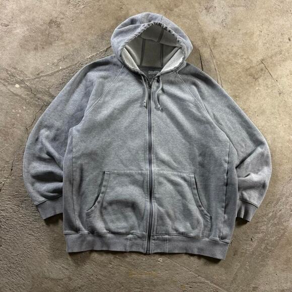 Grey Duluth Trading Co. Grey Boxy Zip Up Hoodie Sweatshirt - Picture 2 of 8